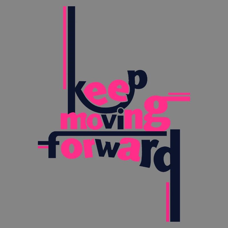 Keep Moving Forward Pink Statement Shirt