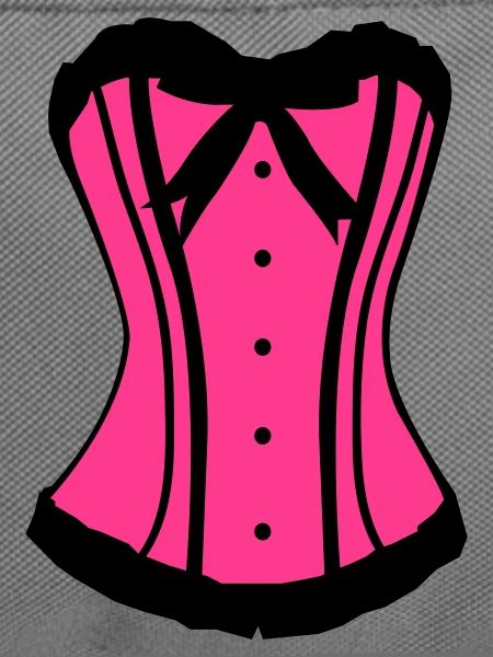 Pinker Korsett Noir-Kontrast