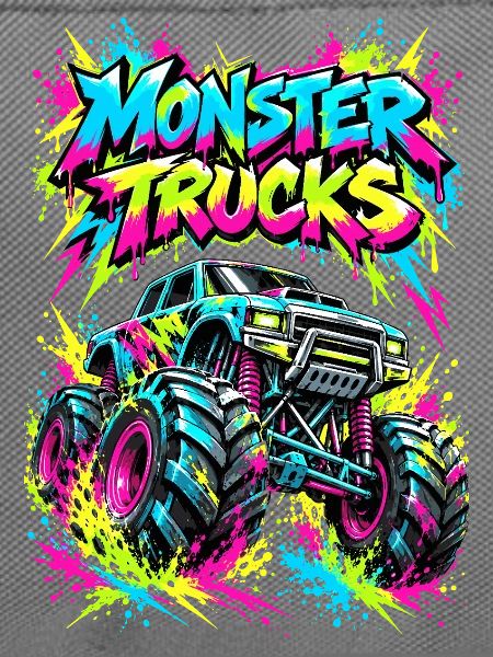 Monster Trucks Graffiti Neon