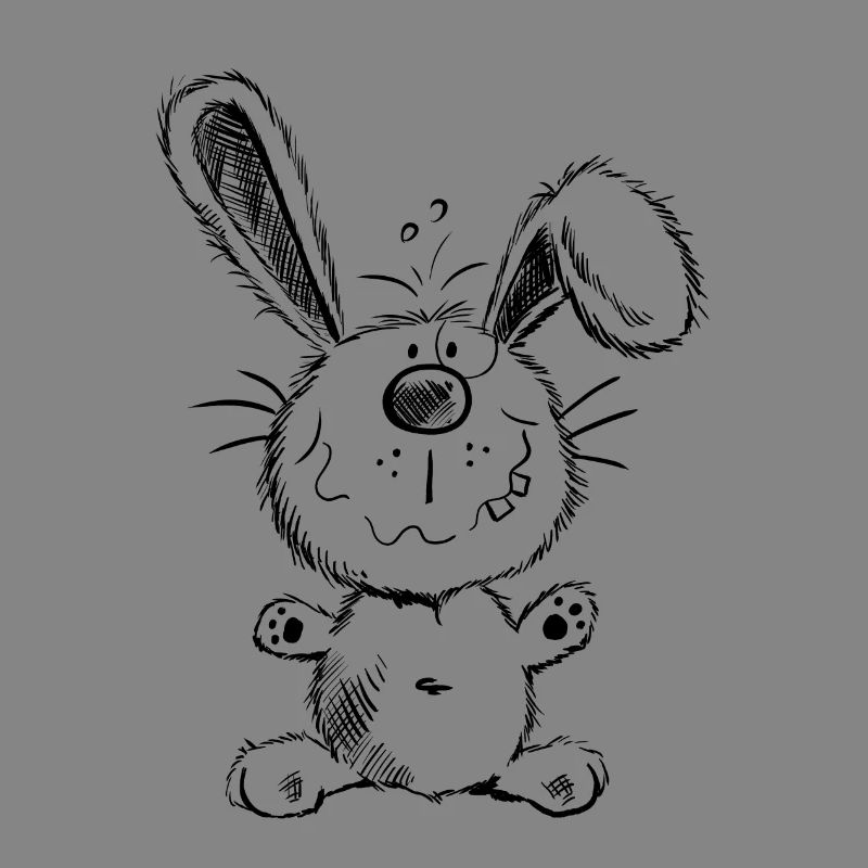 Fluffy bunny - Rabbit - Comic - Animal