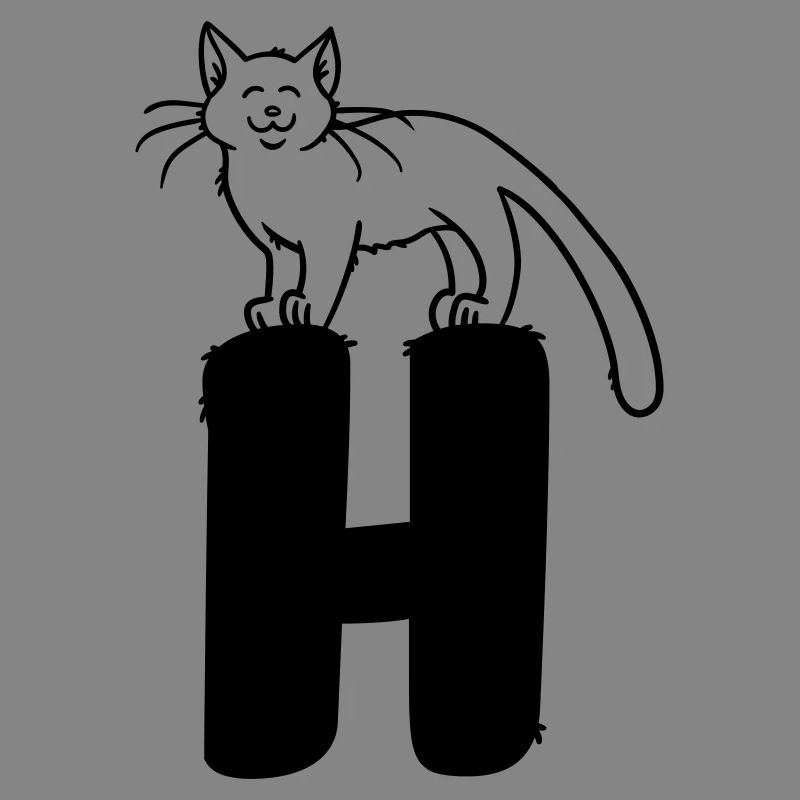Katze Buchstabe H