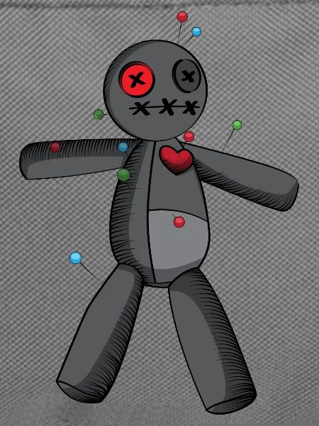 Phasmophobia Voodoo Puppe in schwarz