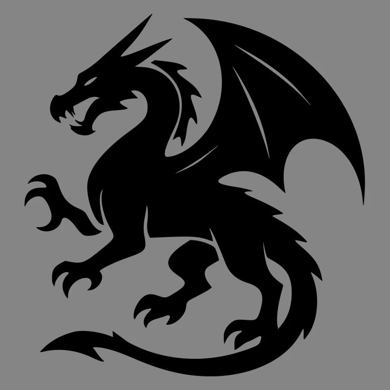 Drache (schwarz)