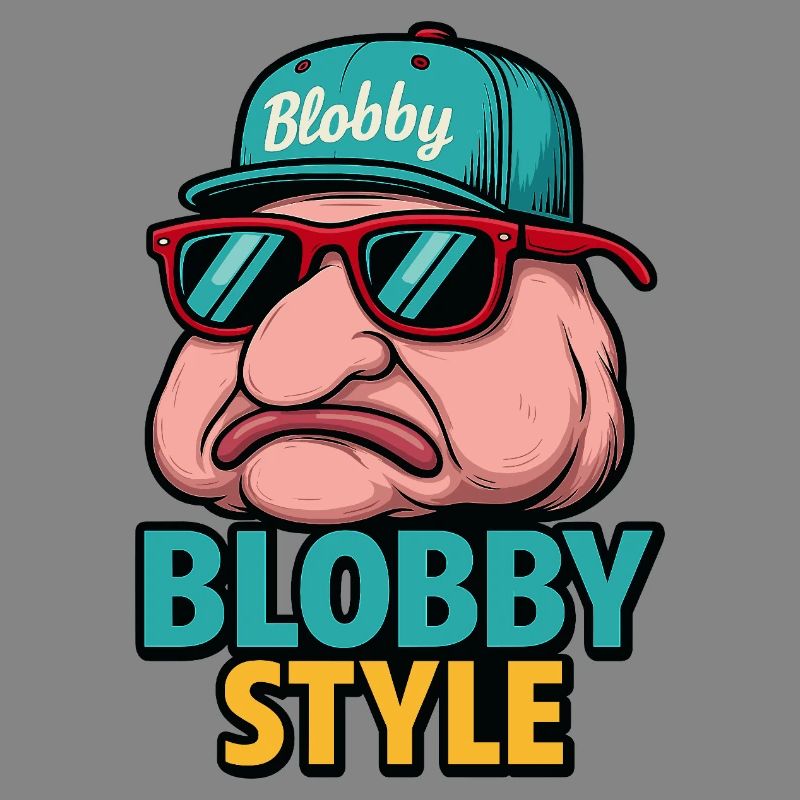 T-shirt de dessins animés Blobby style