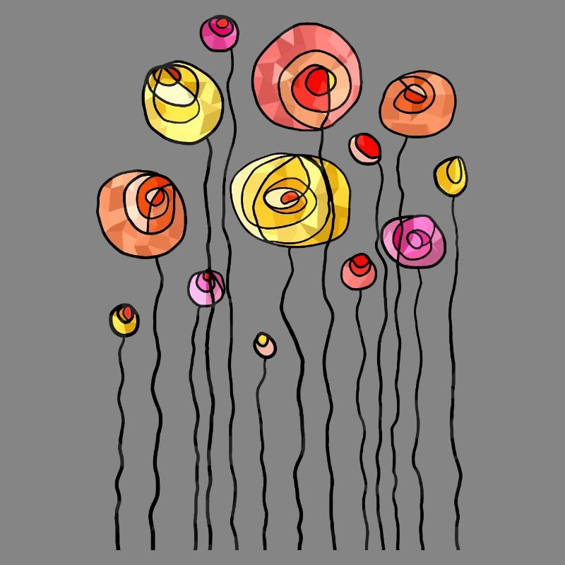 Abstract Spring Flower Theme