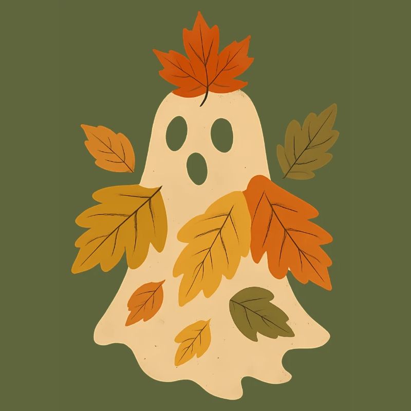 Herbstgeist mit Blättern