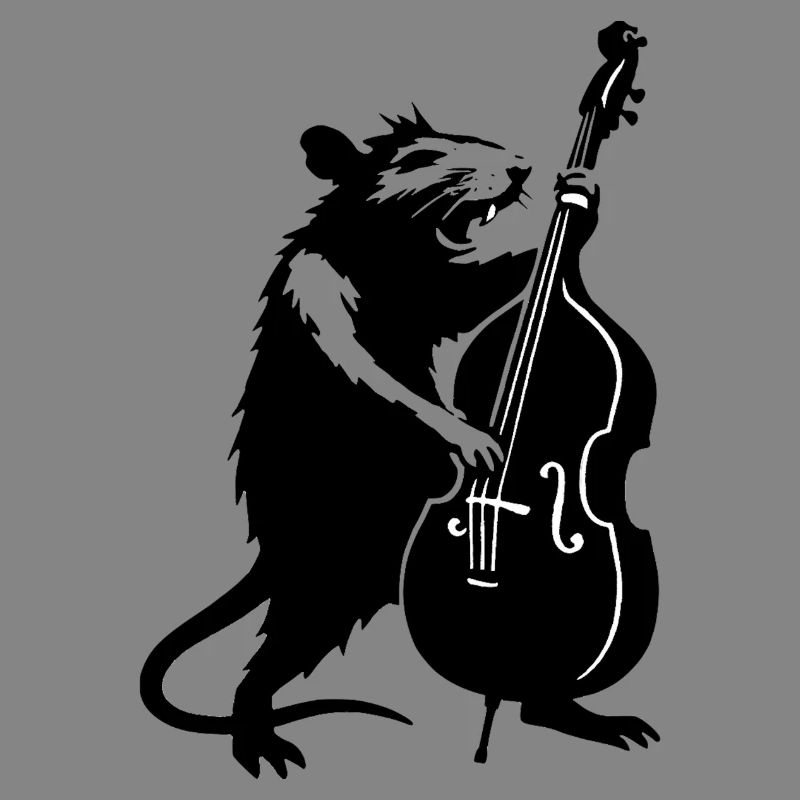 Ours avec violoncelle Monochrome
