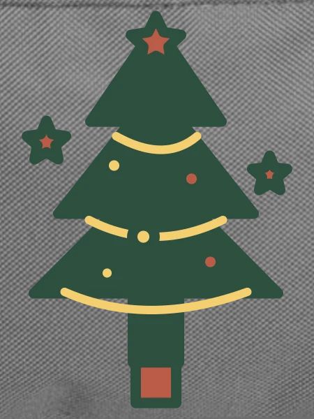 Minimaler Weihnachtsbaum mit Lichtern
