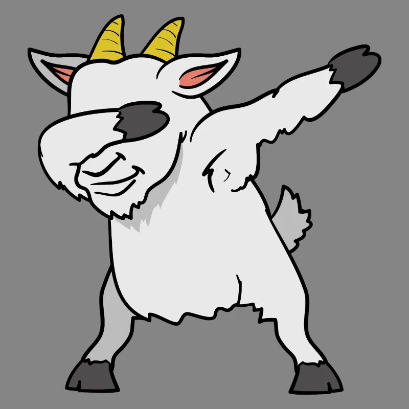 Dabbing Dab Ziege Ziegenbock