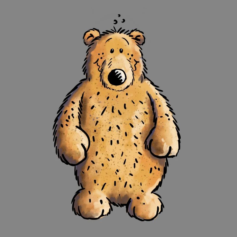 Dicker Braunbär - Bär - Teddy - Comic