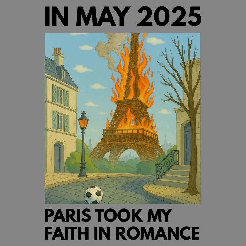 Eiffel Tower on Fire