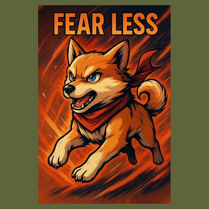 Brave Cane Corso with Motivational Message
