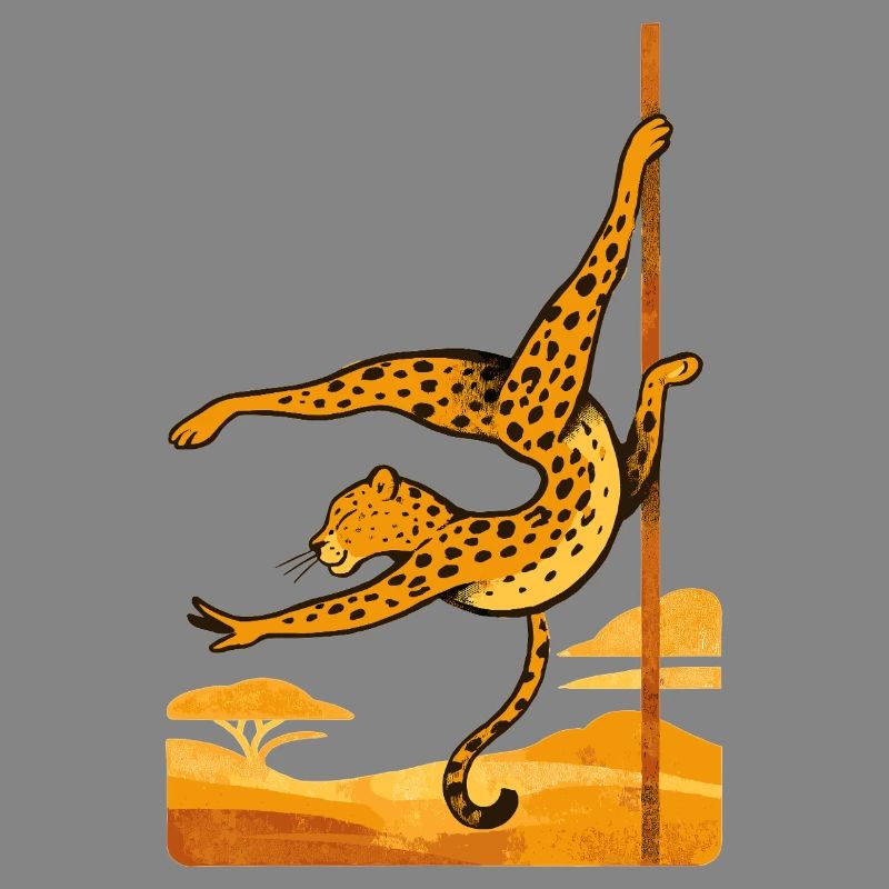 Pole Dance Leopardin Poledancerin Geschenk
