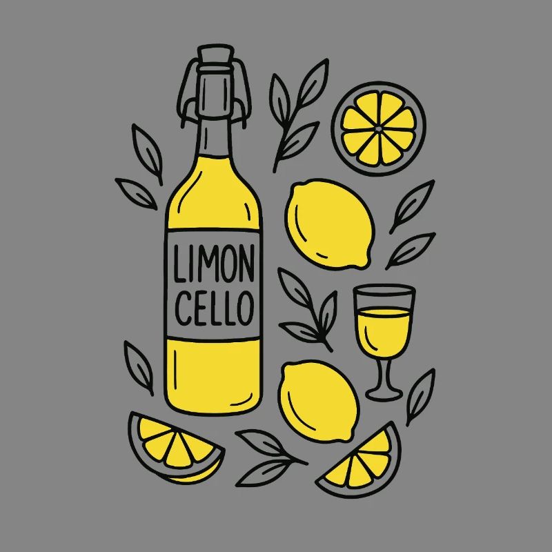 Limoncello Lemon Motif