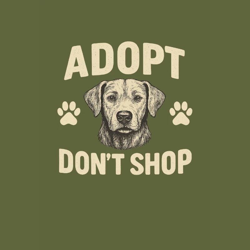 Conception de motif d’adoption de chien