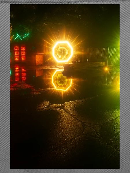 Leuchtendes Neon-Reflexion-Motiv