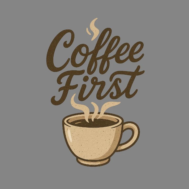 Coffee First Kaffee Illustration