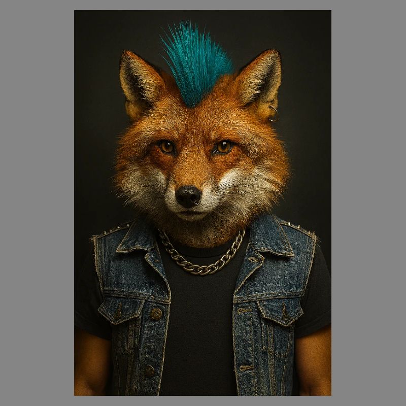 Punkfuchs Denim-Weste