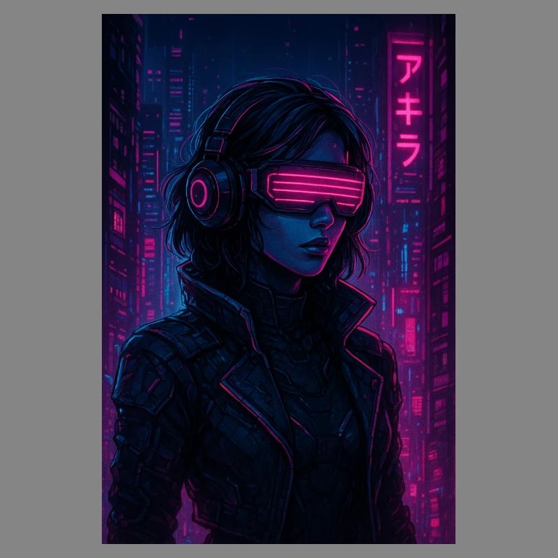Cyberpunk Neon Pilot