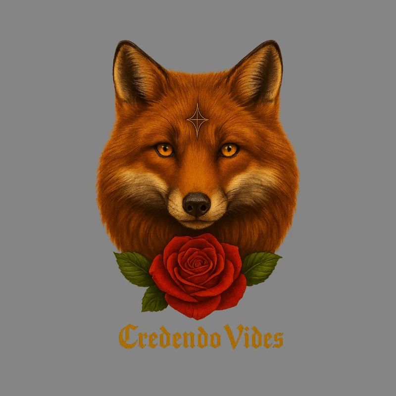 Fuchs mit Rose - Credendo Vides