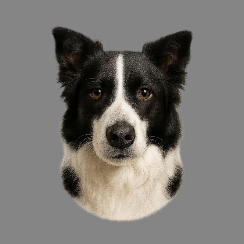 Border Collie Head Portrait