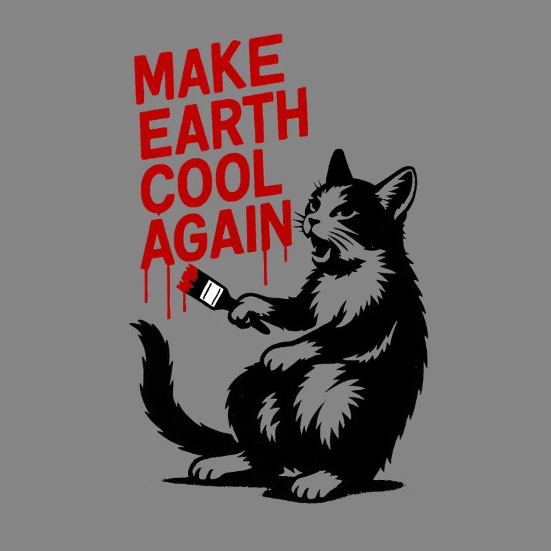 Make Earth Cool Again Wolf Print
