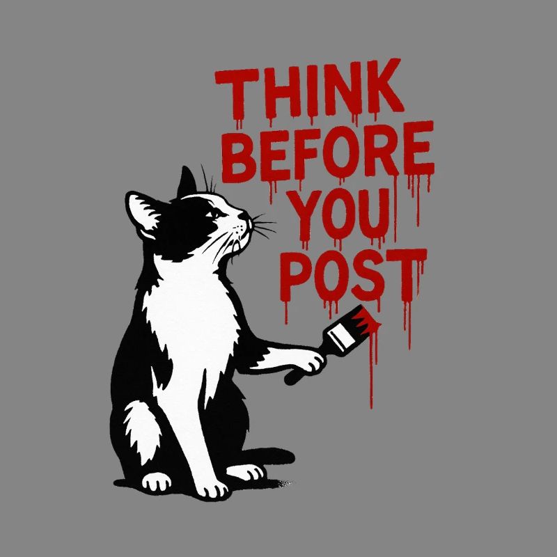 Denk nach bevor du postest Katze