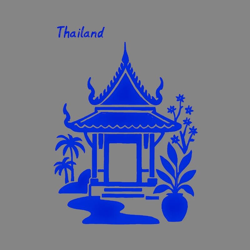 Blauer Thailändischer Pavillon