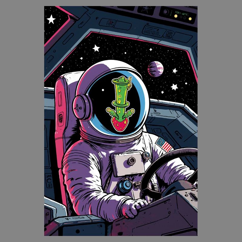 Cactus Alien in Space