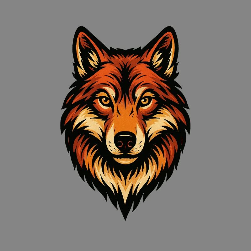 Stylized Fox Head Illustration