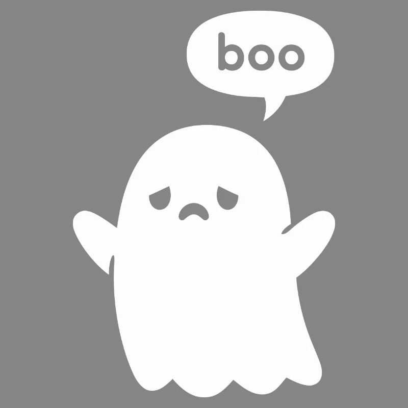 Cute Minimal Ghost Boo