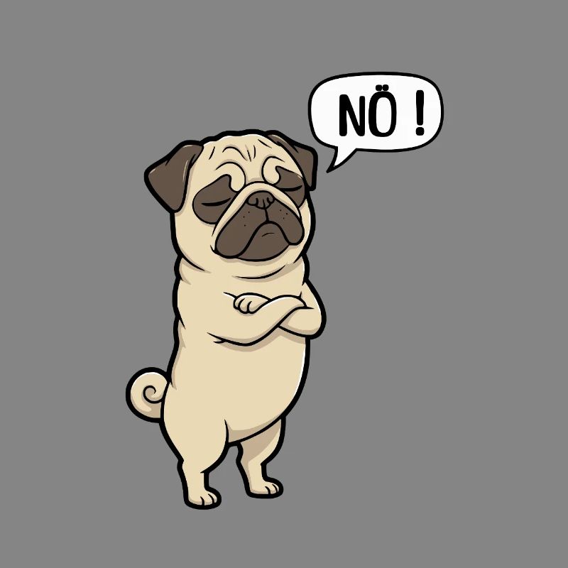 NÖ Pug Eigensinniger Mops-Charme