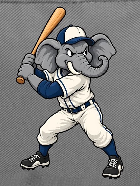 Elefant beim Baseball