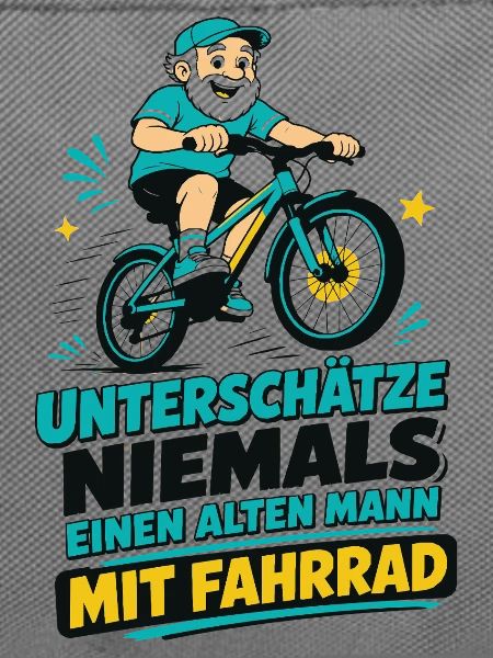 Unterschätze NIEMALS alten Mann mit Fahrrad