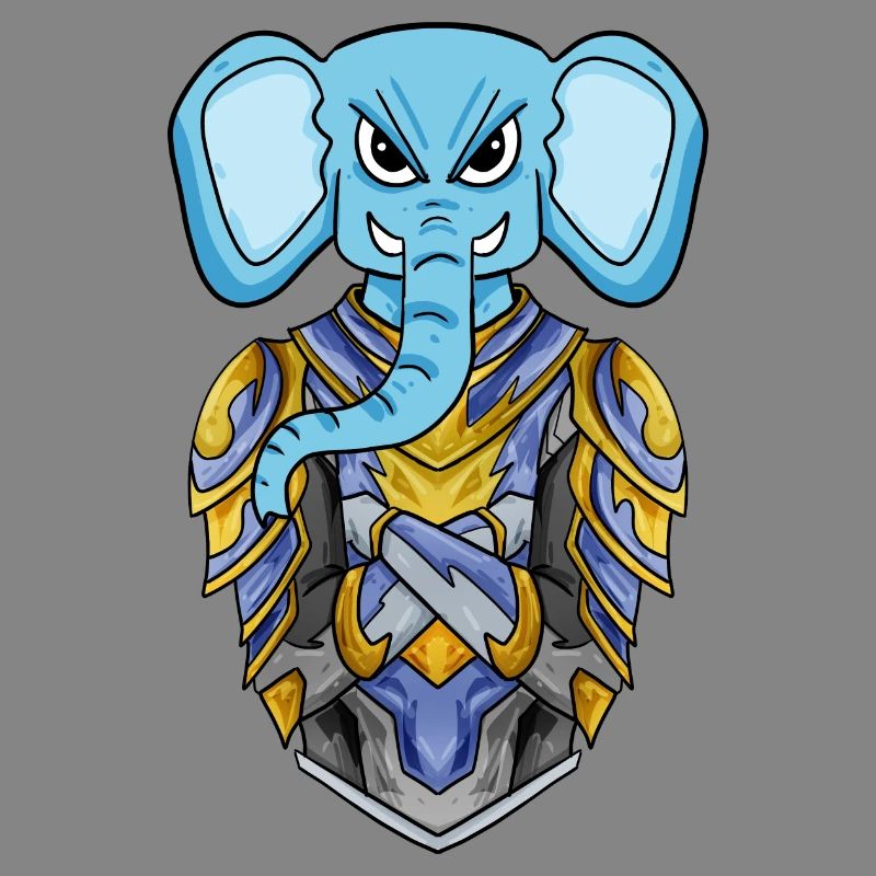 Chevalier éléphant cool