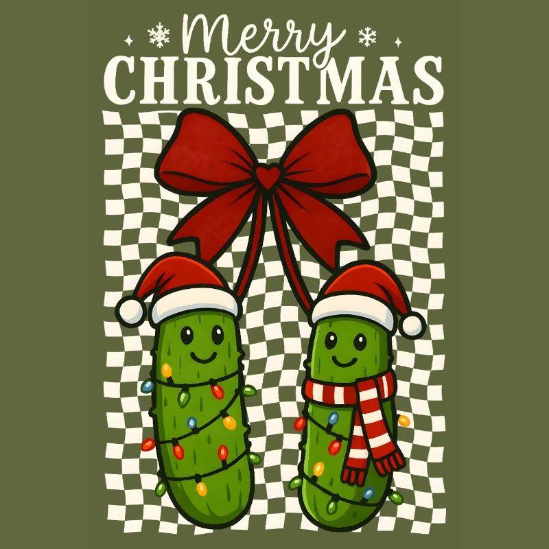 Mignon Joyeux Noël Cornichons Vacances Design
