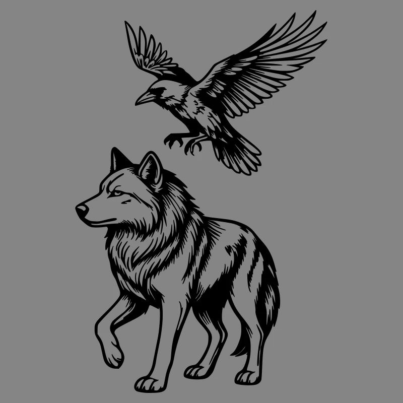 Wolf & Raven