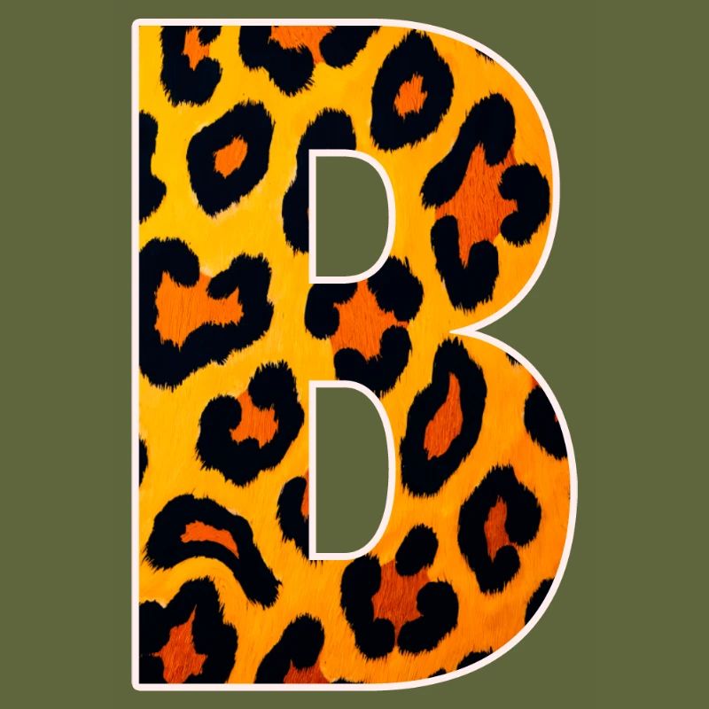 Monogramme LeopardB en look léopard