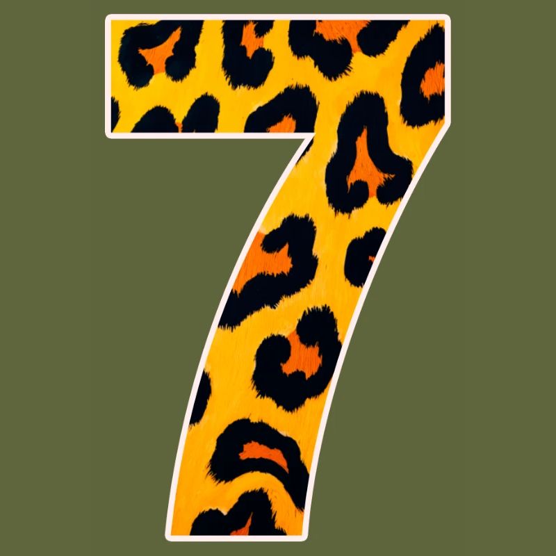 Leopard 7 Neon Muster