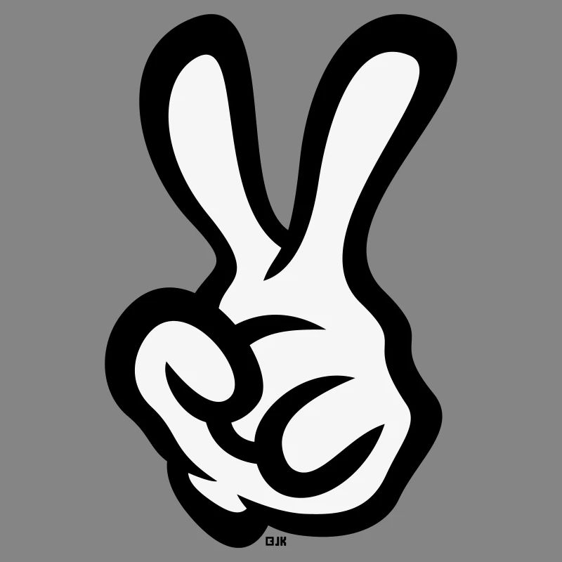 Victory Hand Sign (Left Hand / POS / 2C)