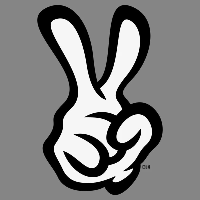 Signe de la main de la victoire (Main droite / POS / 2C)