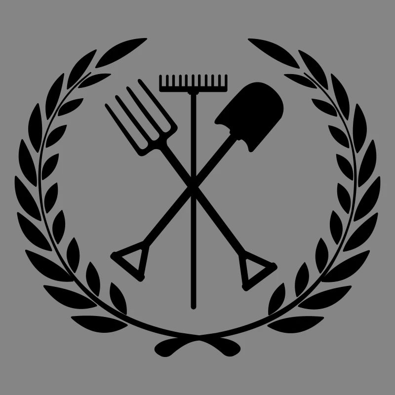 Outils de jardin râteau, pelle, fourche