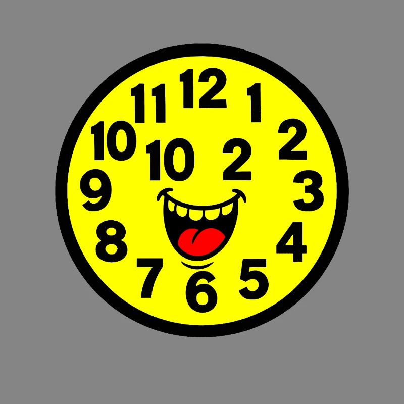 Cheerful Parodized Clock Design