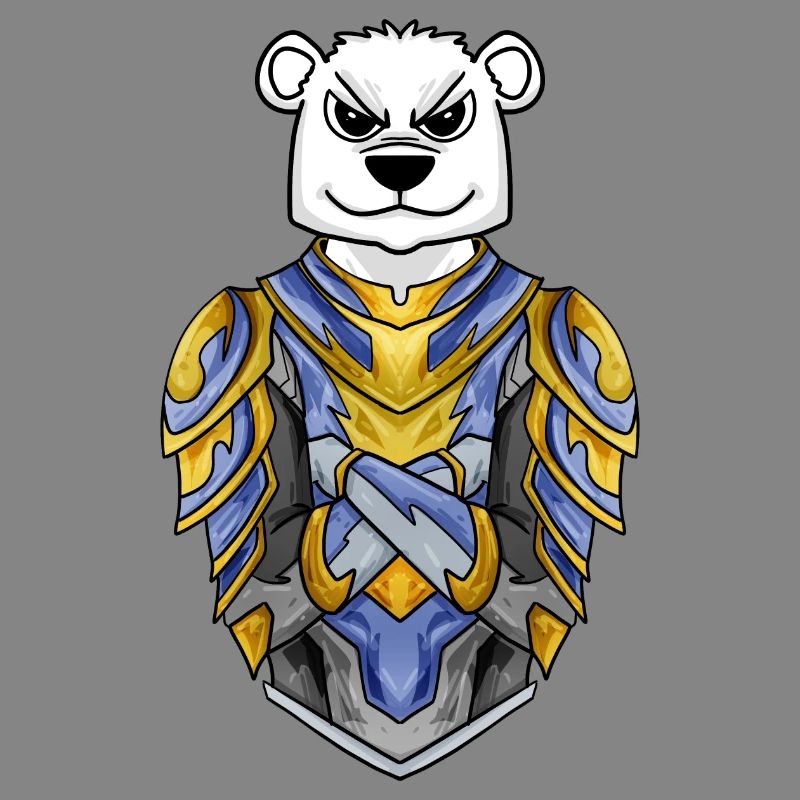Knight Polar Bear cool Bear Polar Bear