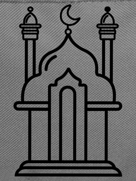 Moschee religiöse Kultstätte transparent