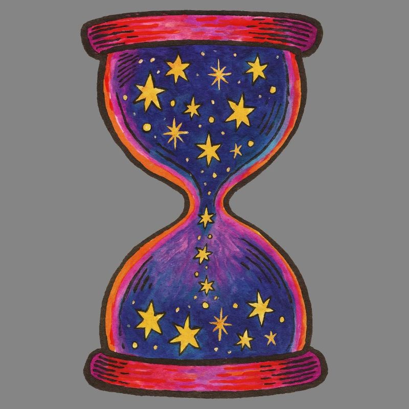 Celestial Hourglass Artistic Pattern