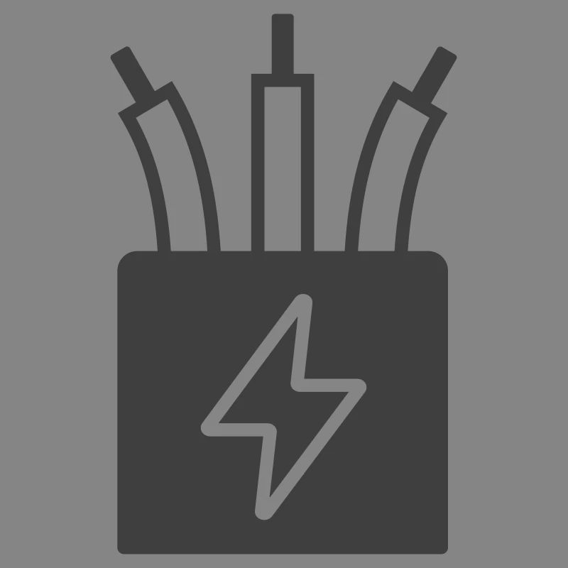 Elektrisches Kabel Power Icon Logo
