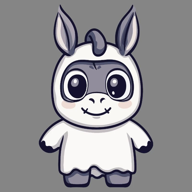 Donkey Halloween Ghost