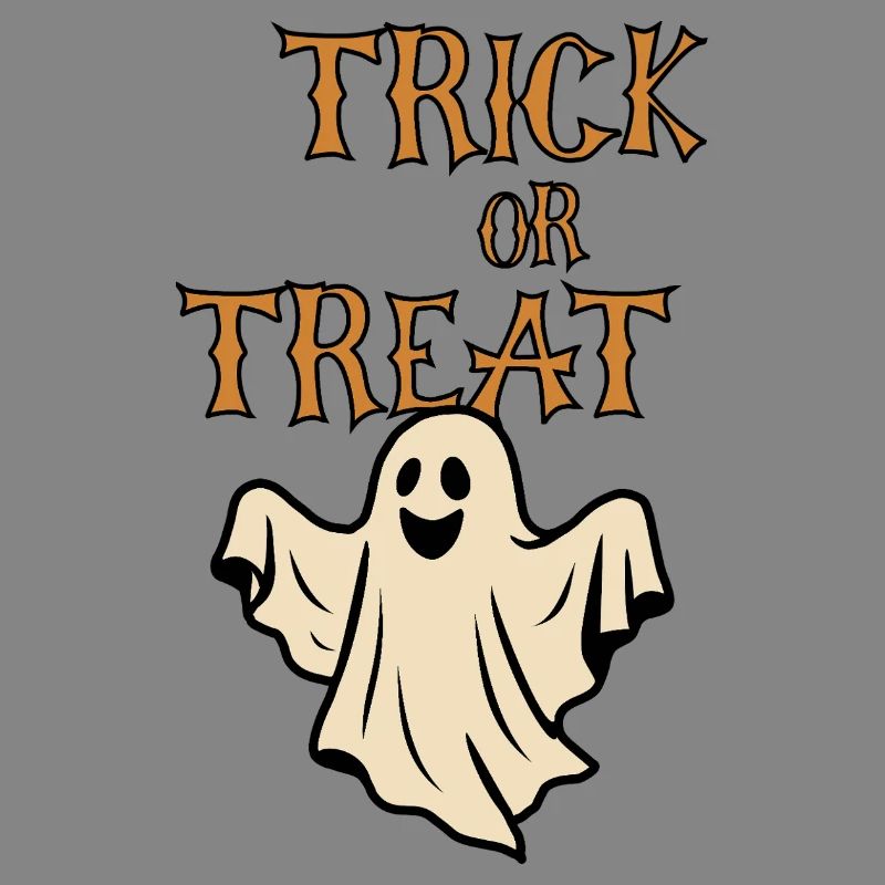 Trick oder Treat Geister Halloween Retro