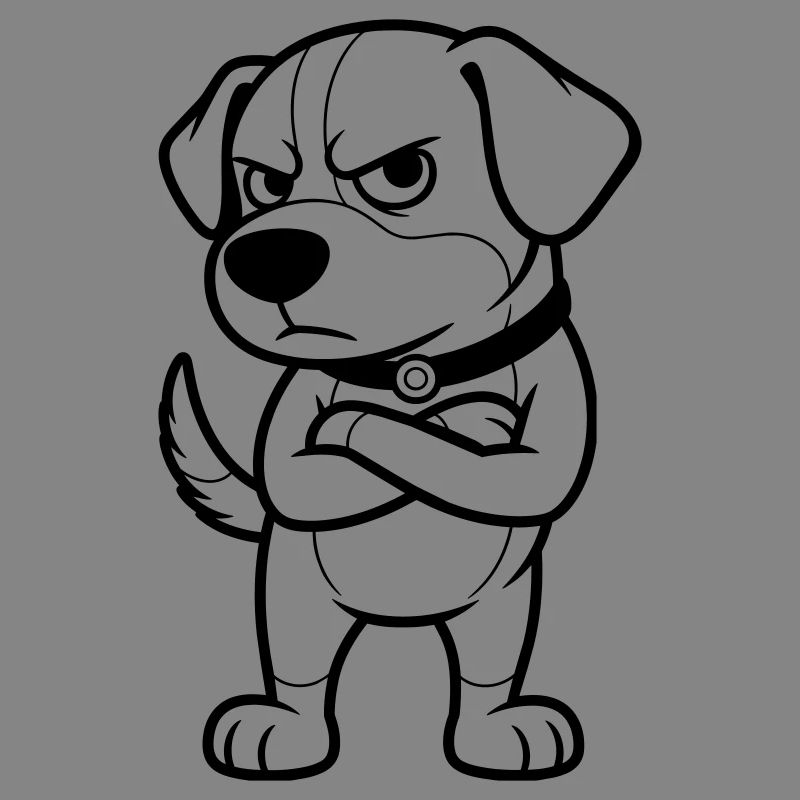 Grumpy Dog